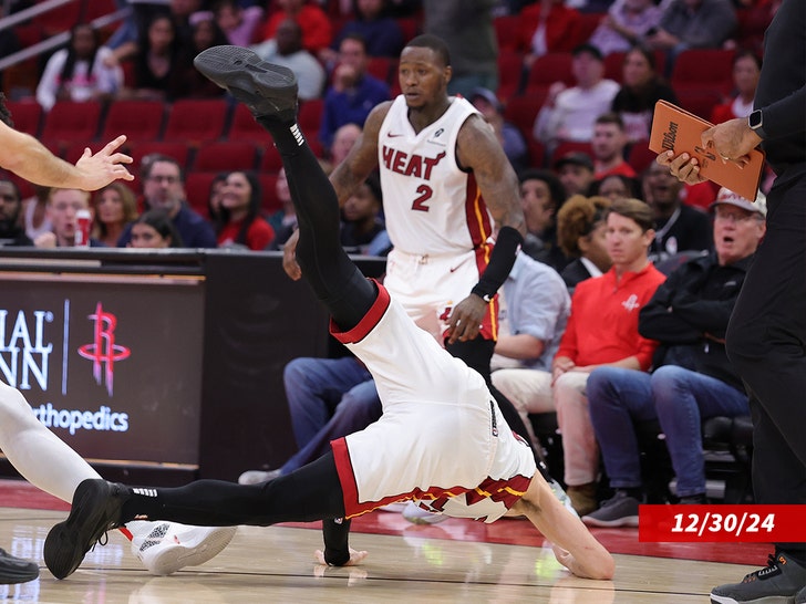 Rockets' Amen Thompson Throws Tyler Herro To Court, Sparks Brawl