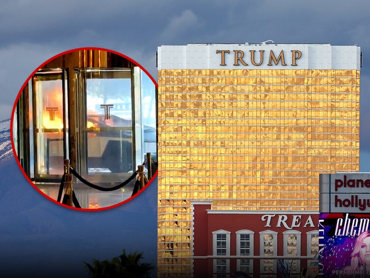 trump tower las vegas cybertruck fire main