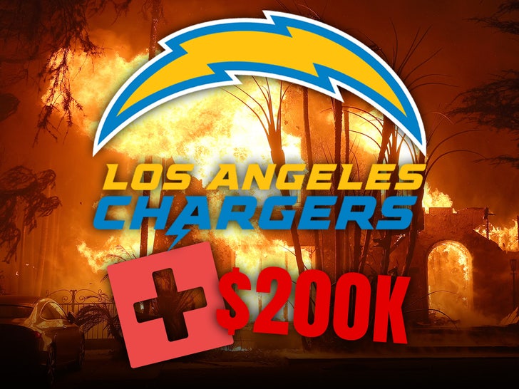 los angeles chargers donating money palisades fire main getty