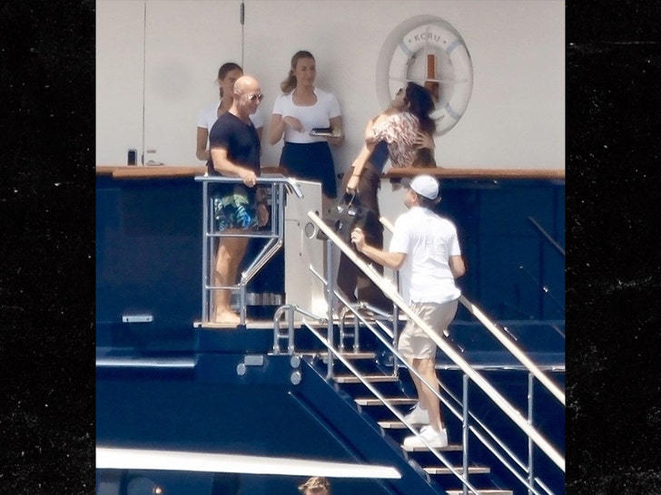 Leonardo DiCaprio & Vittoria Ceretti Join Bezos Yacht Party in Ibiza
