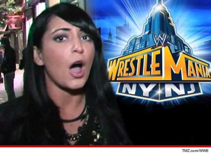 Angelina from 'Jersey Shore' -- No WrestleMania Freebies for You :: 0405-angelina-wrestlemania-2