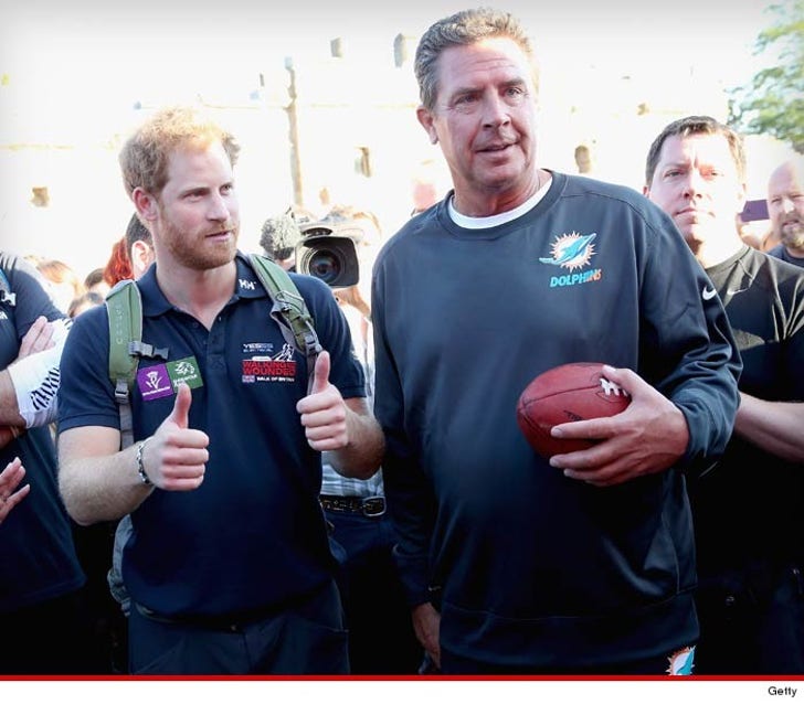 Dan Marino -- When In London Play Catch With Prince :: 0930-dan-marino-prince-harry-getty-3