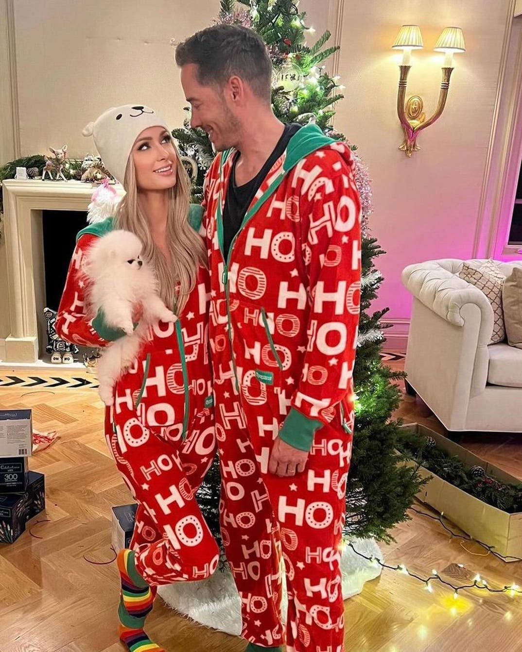 Paris Hilton and Carter Reum