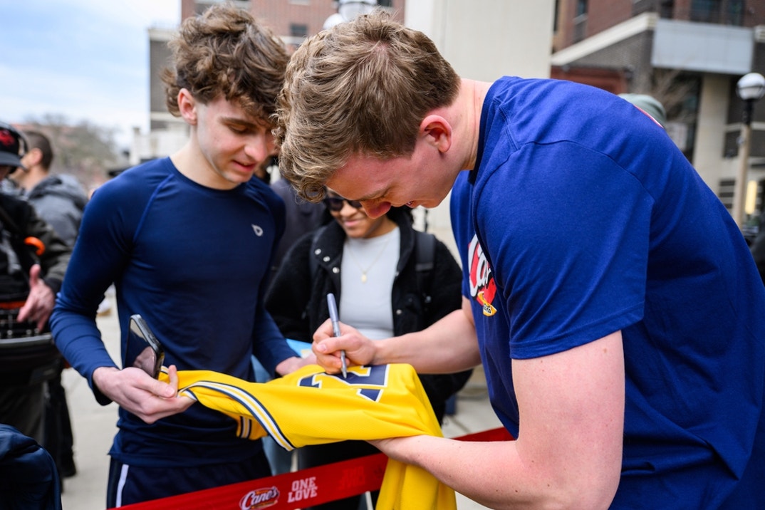 Charlie May and Nimari Burnett at Raising Cane’s in Ann Arbor, Michigan 12
