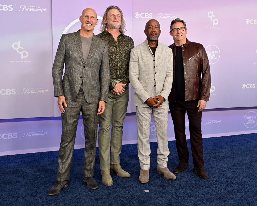 Jim Sonefeld, Mark Bryan, Darius Rucker and Dean Felber of Hootie & the Blowfish GettyImages-2278193472