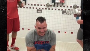Mike Trout Doused With Blue Icee, Raw Eggs in Birthday Ritual