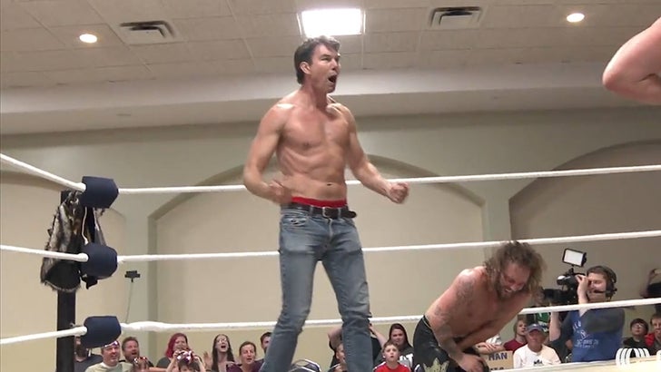 Jerry O'Connell Rips Off Shirt In Pro Wrestling Ref Debut