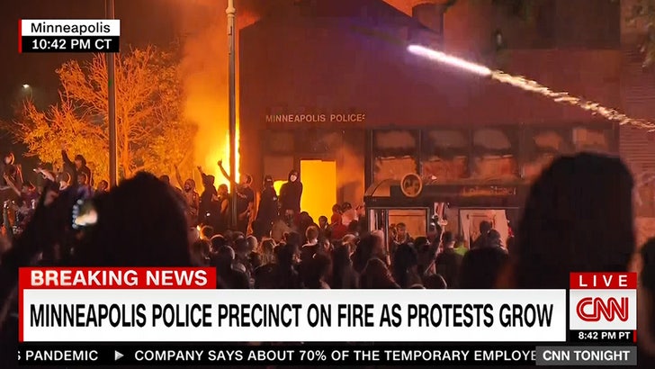 The George Floyd demonstrations are at a flashpoint -- some of the people protesting his death, at the hands of a police officer, have set fire to a Minneapolis police station