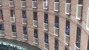 Fiji Rugby Team Sings from Balconies to Thank Hotel Staff During COVID Quarantine