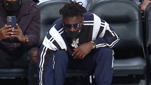 Antonio Brown Sits Courtside At Nets Game 1 Day After Bucs Meltdown
