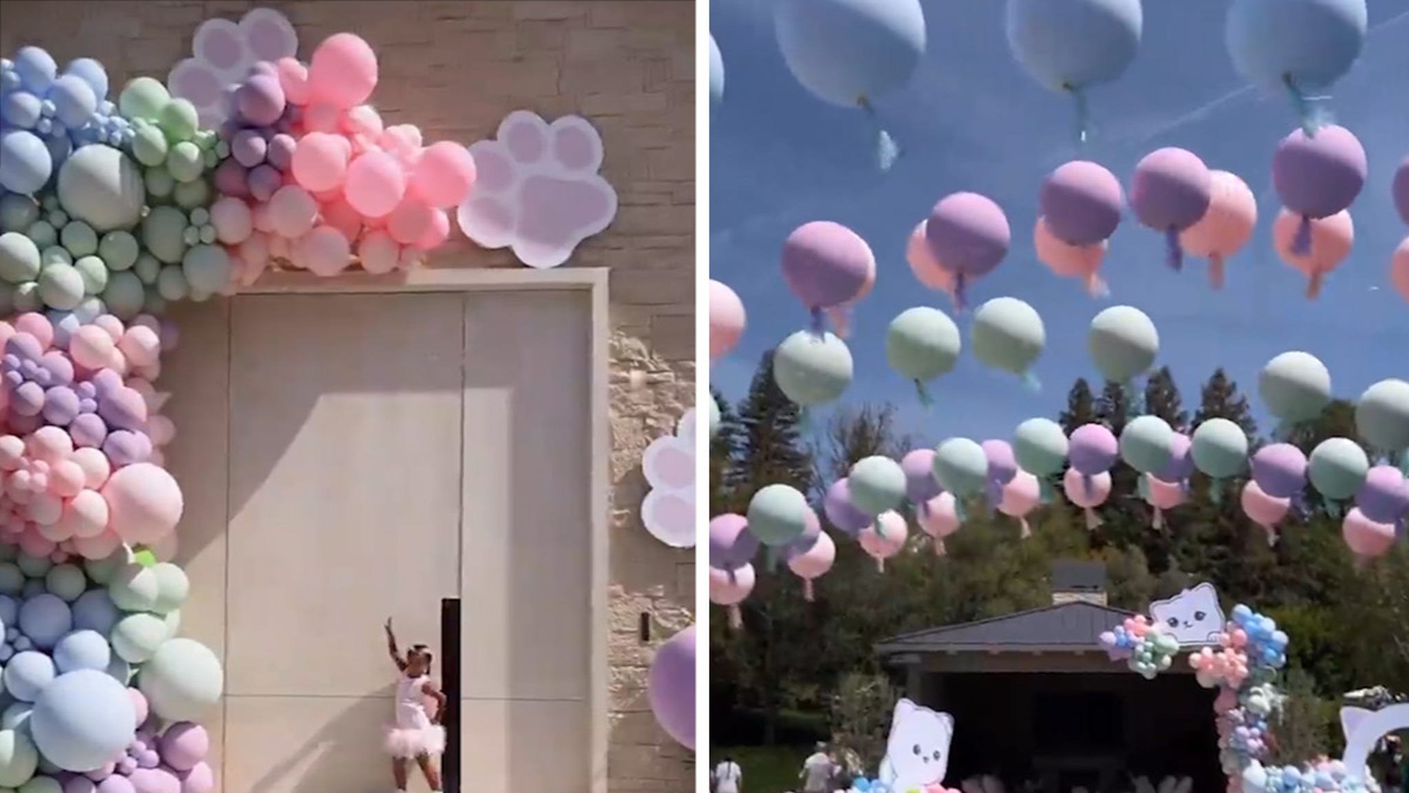 Khloe Kardashian Throws Elaborate Cat-Themed Birthday Party for True
