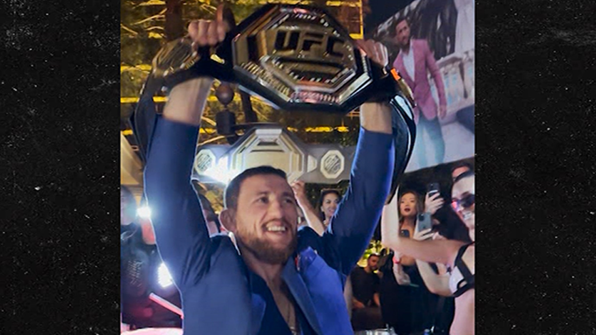 Merab Dvalishvili Celebrates UFC Title Win At XS Nightclub In Las Vegas