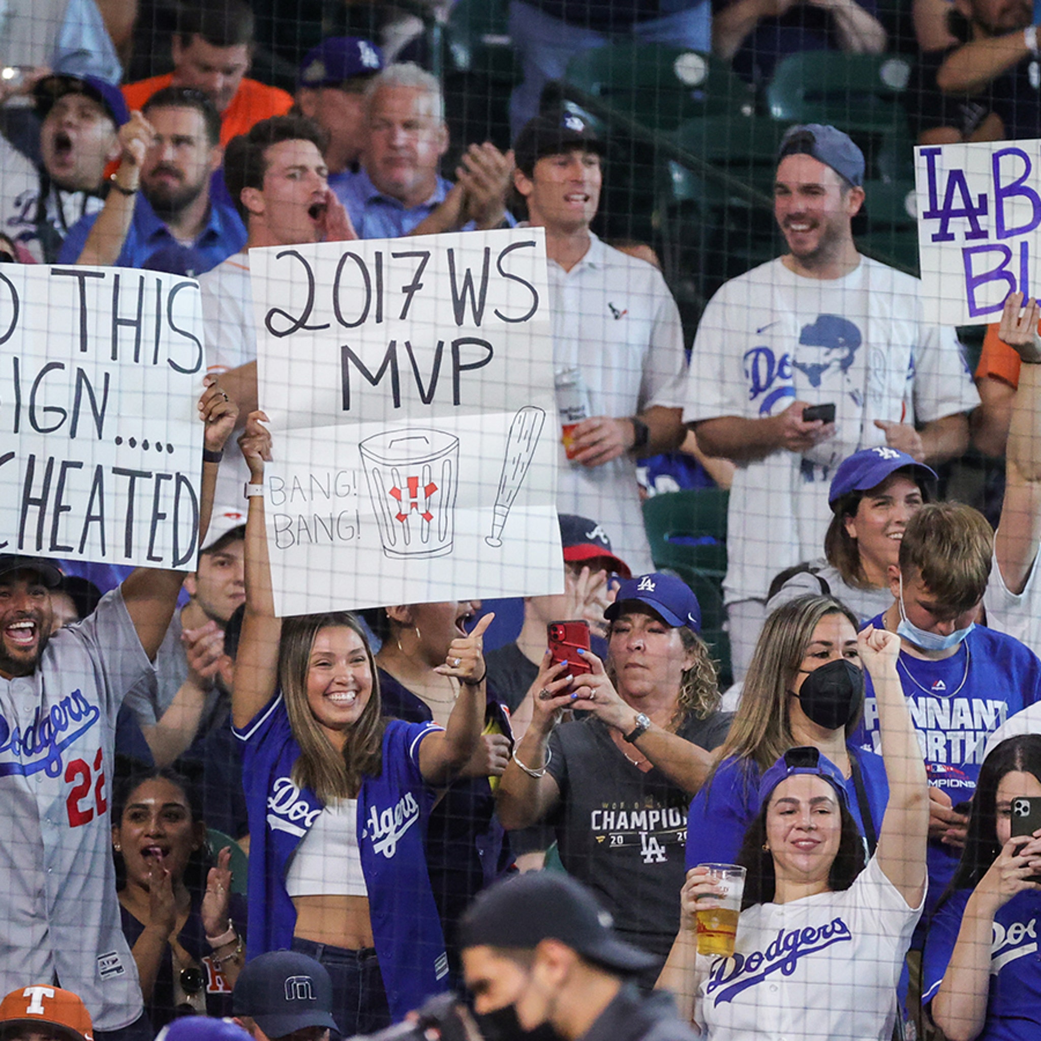 Dodgers Fans Invade Houston, Incessantly Troll Astros W/ 'Cheaters