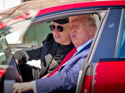 elon musk donald trump launch getty