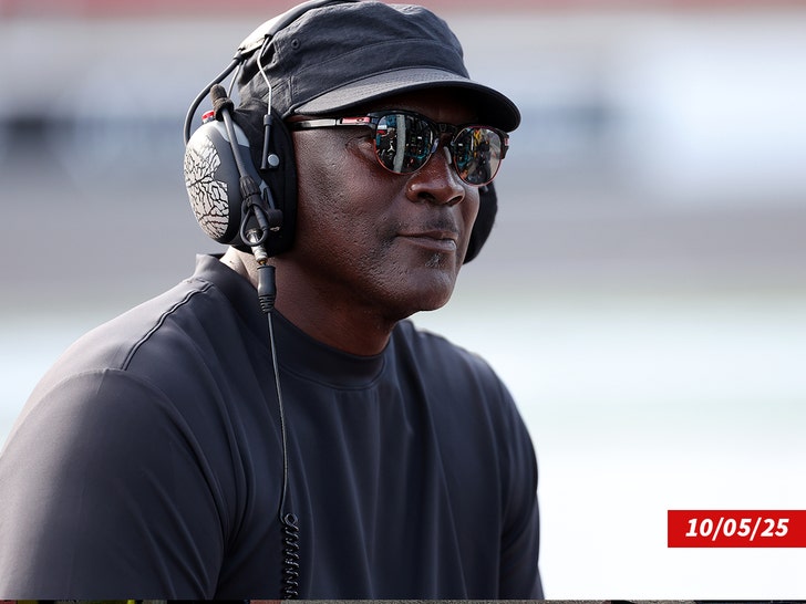 Michael Jordan nascar sideline 2