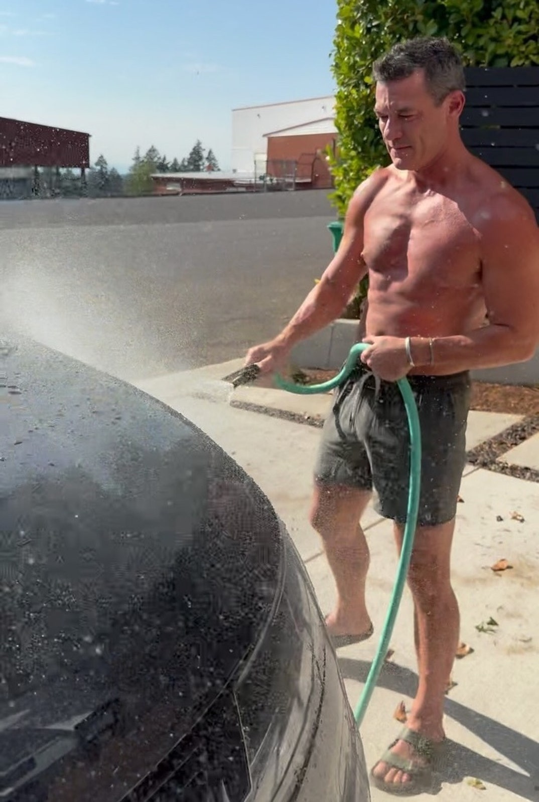 Luke Evans Shirtless Shots 0