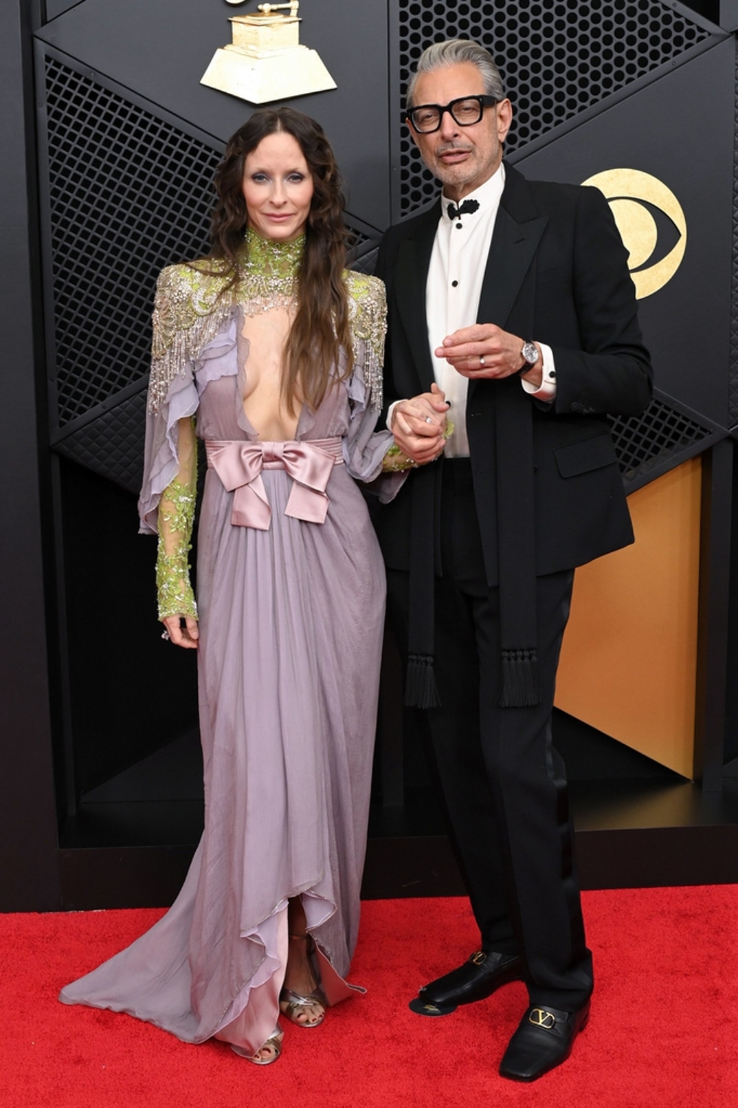 Emilie Livingston and Jeff Goldblum