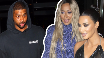 Kim and Tristan burying the bone?