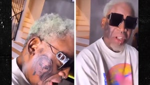 Dennis Rodman Gets Huge Portrait Tattoo Of GF On His Face