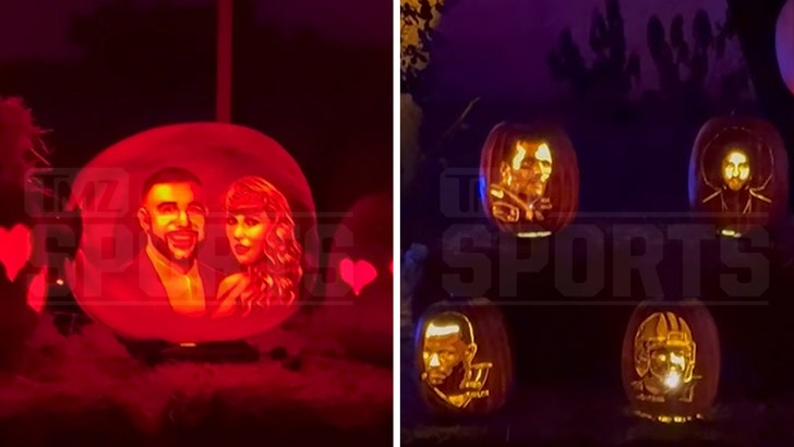 Travis Kelce, Taylor Swift Get Jack-O’-Lantern Therapy At Ha…