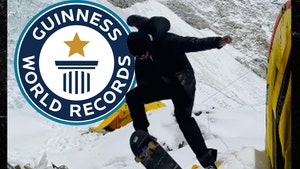 Darby Allin doing a kickflip and the Gusiness Book of Worlds instagram comp