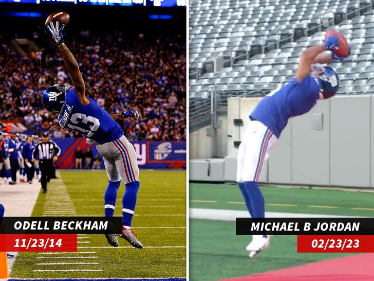 Eli Manning Helped Michael B. Jordan Live Out His New York Giants Dream