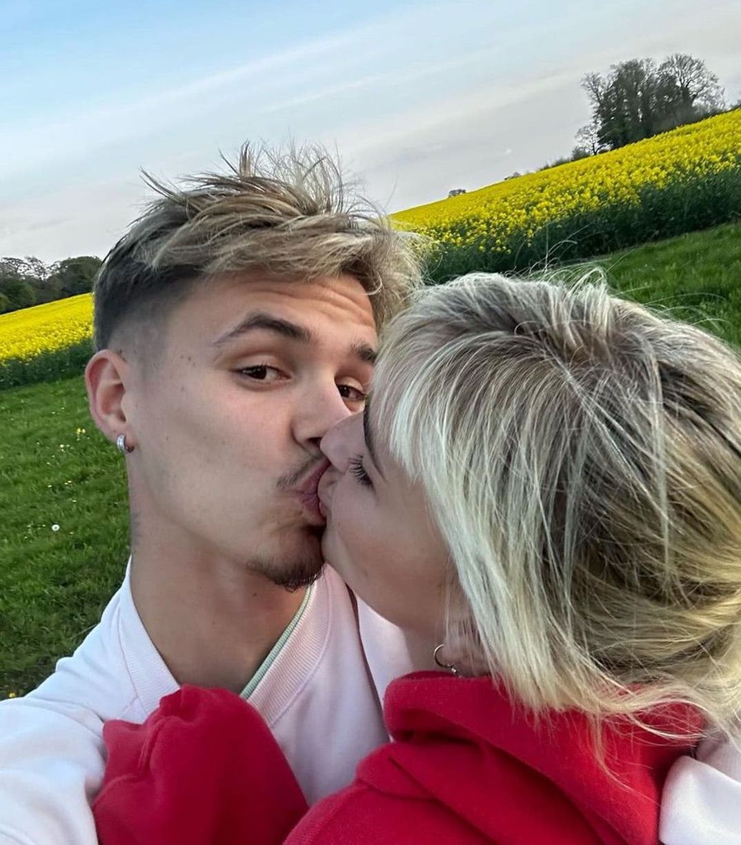 Romeo Beckham and Mia Regan