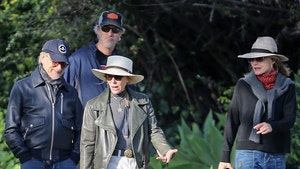 Steven Spielberg, Kate Capshaw, Michelle Pfeiffer and David E. Kelley On Power Walk
