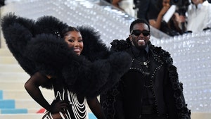 Diddy Sweats Answering Yung Miami Relationship Questions at Met Gala