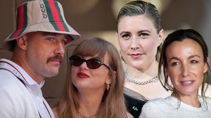 taylor swift travis kelce greta gerwig and anna eberstein getty 1