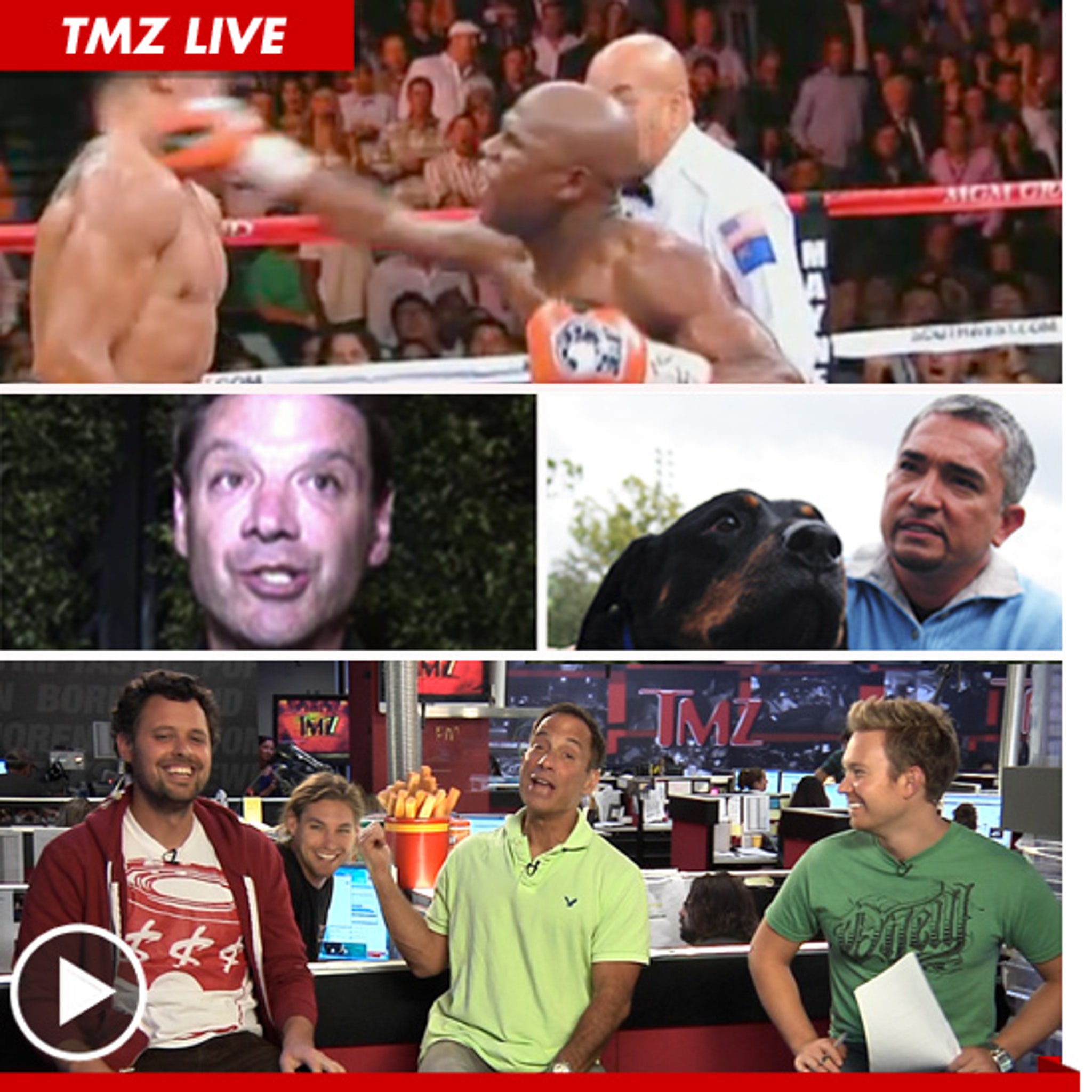 TMZ Live 9 19 11 Floyd Mayweather Knockout Cheap Shot But Fair