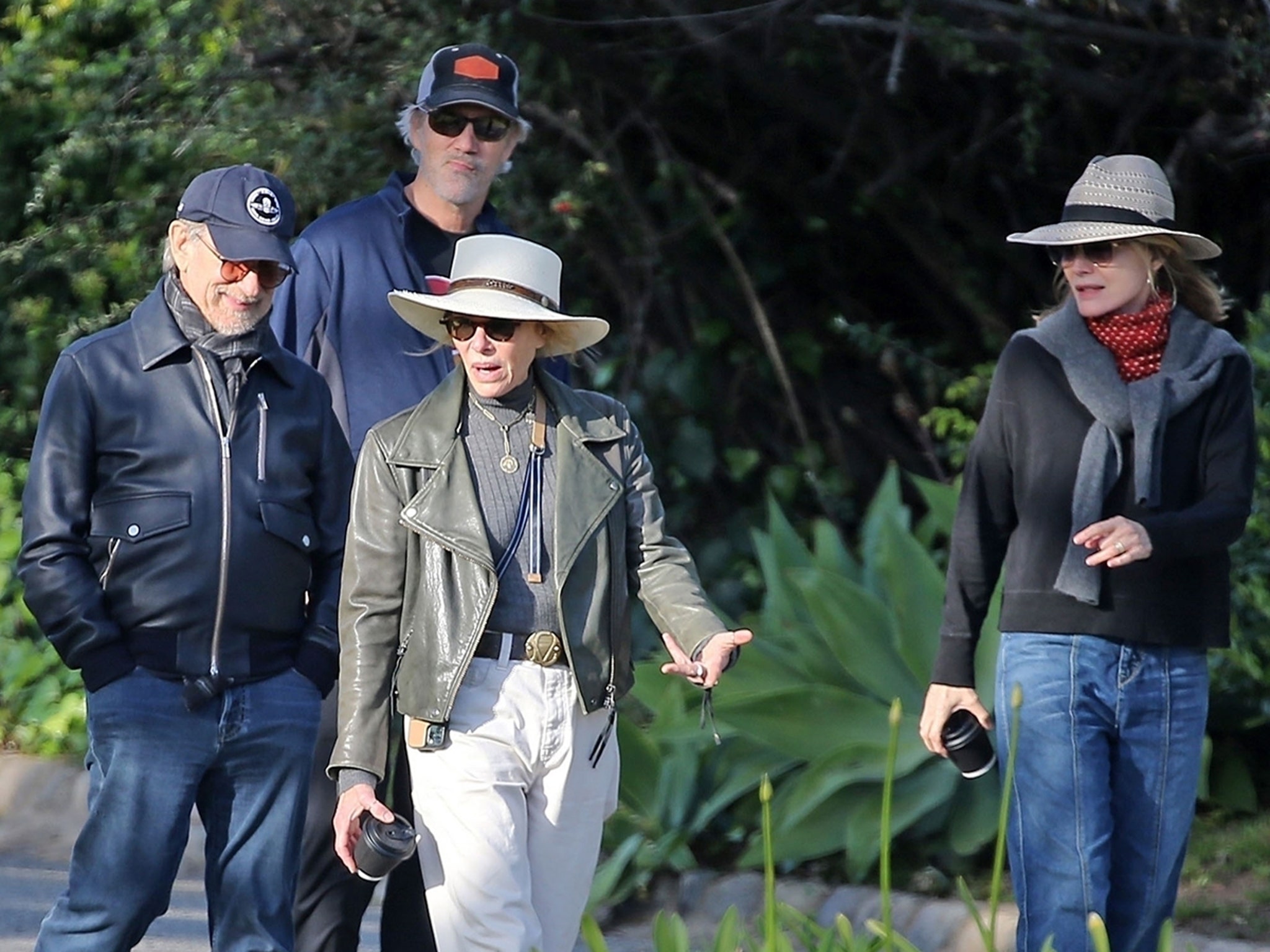 Steven Spielberg, Kate Capshaw, Michelle Pfeiffer and David E. Kelley On  Power Walk