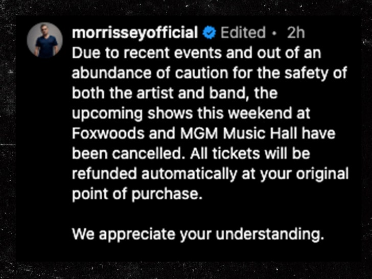 Morrissey statement instagram