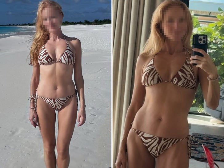 Sexy Stars In Animal Print Swimwear