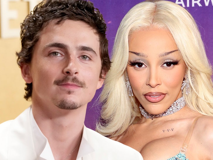 timothee chalamet doja cat getty