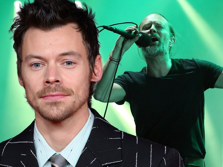 harry styles radiohead getty comp