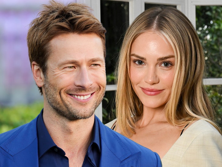 glenn powell and Michelle Randolph getty 1