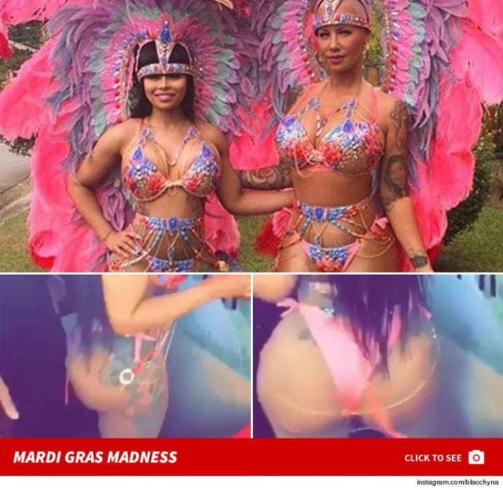 Amber Rose & Blac Chyna -- Shake Their Great BIG Tails
