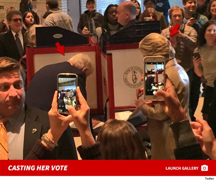 Hillary Clinton -- Casting Her Vote on Election Day