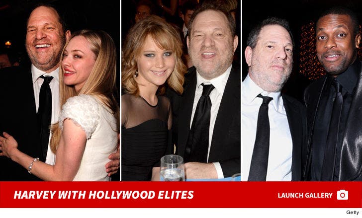 Harvey Weinstein with Hollywood Elites