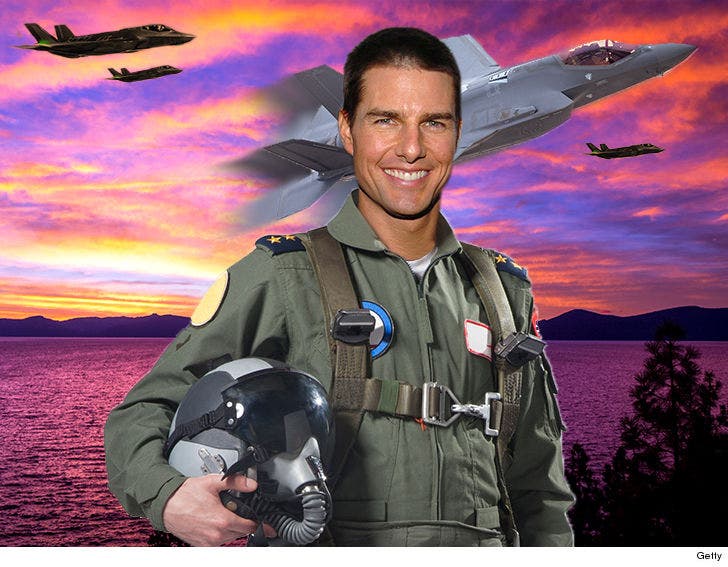Tom Cruise Filming Action Scenes for 'Top Gun 2' in Lake Tahoe