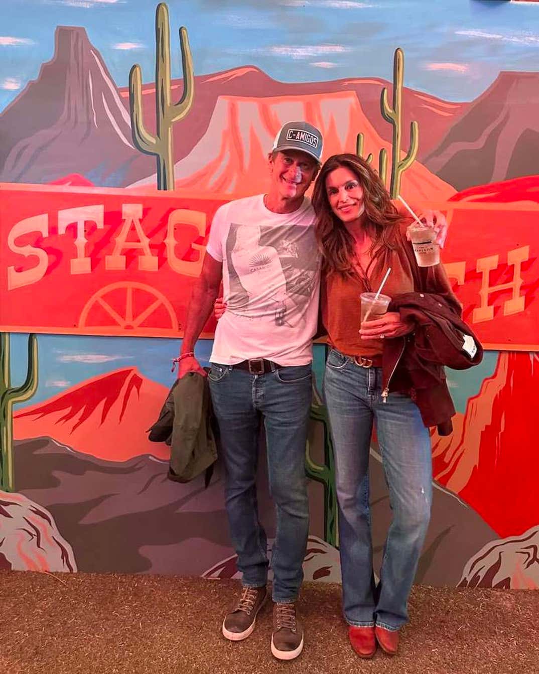 Randy Gerber and Cindy Crawford