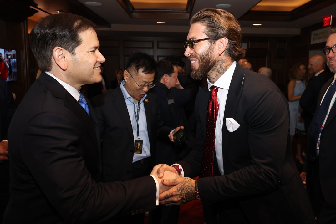 Marco Rubio and Sergio Ramos