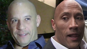 Vin Diesel vs. The Rock -- Crew Says One's a Nice Guy ... One's Not