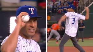 Ex-MLB Star Ian Kinsler Wears Israel Jersey, Throws Out First Pitch At ALCS