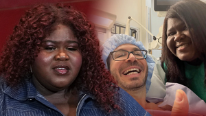 Gabourey Sidibe Brandon Frankel getty insta composite