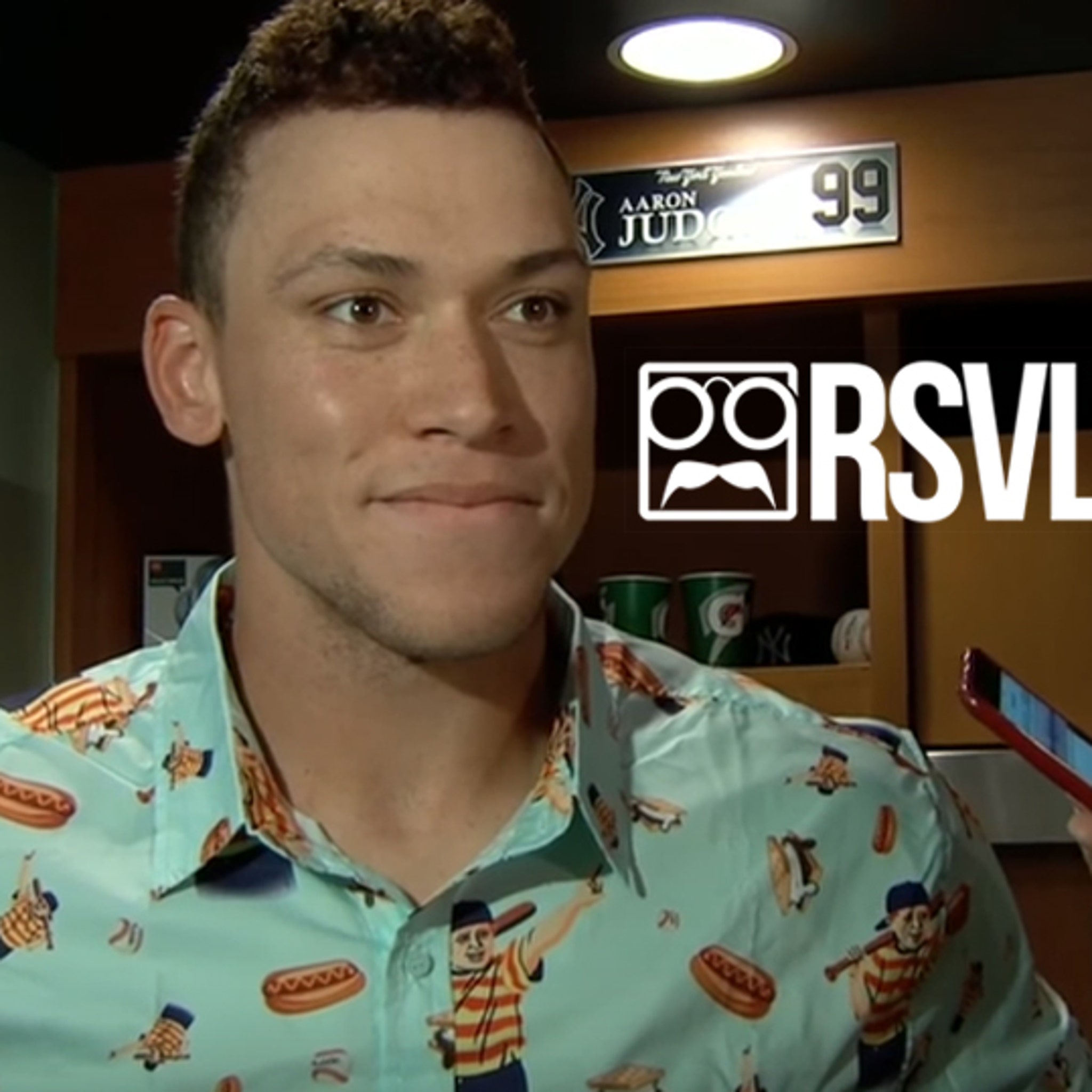 aaron judge without a shirt