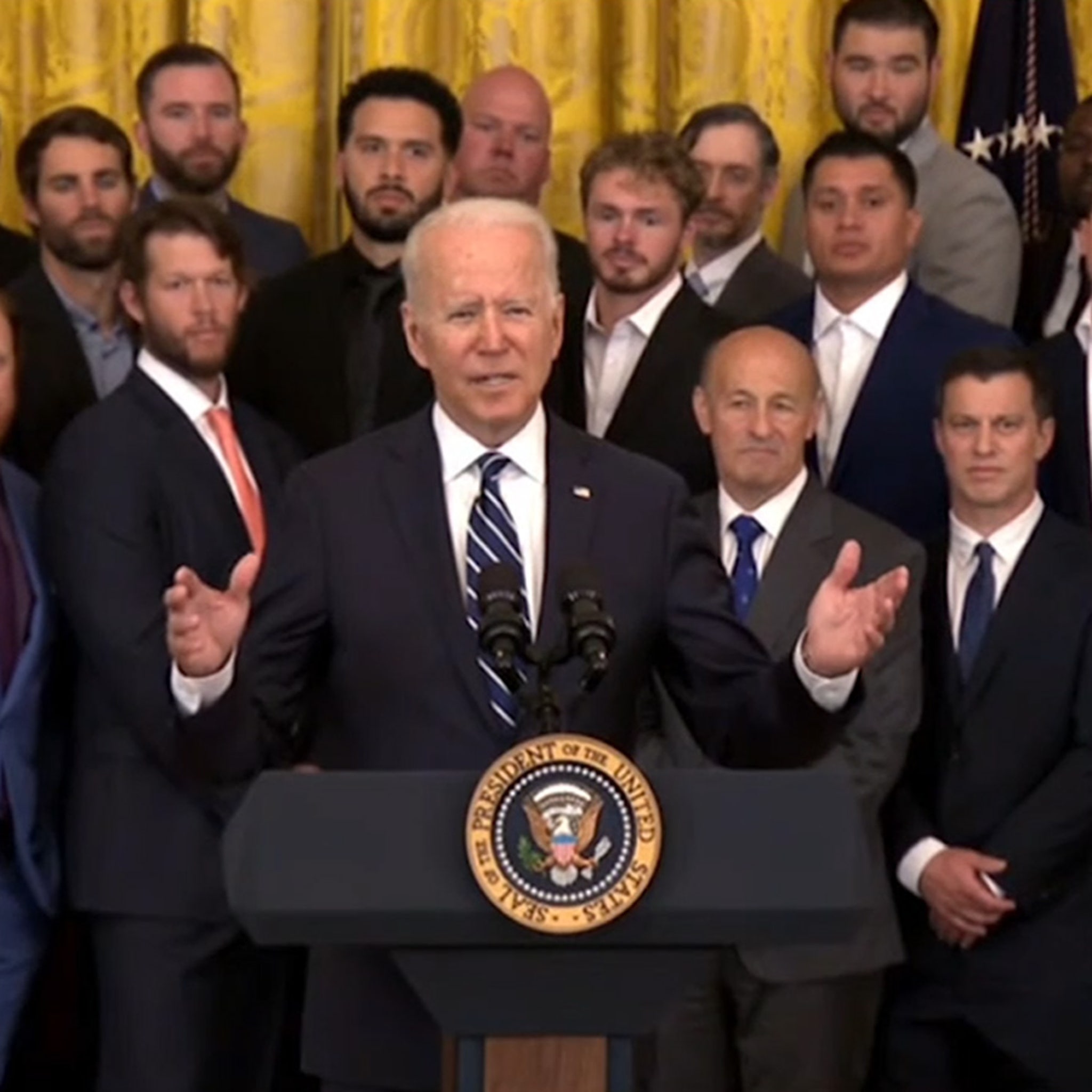 President Joe Biden hosts Dodgers at White House - True Blue LA