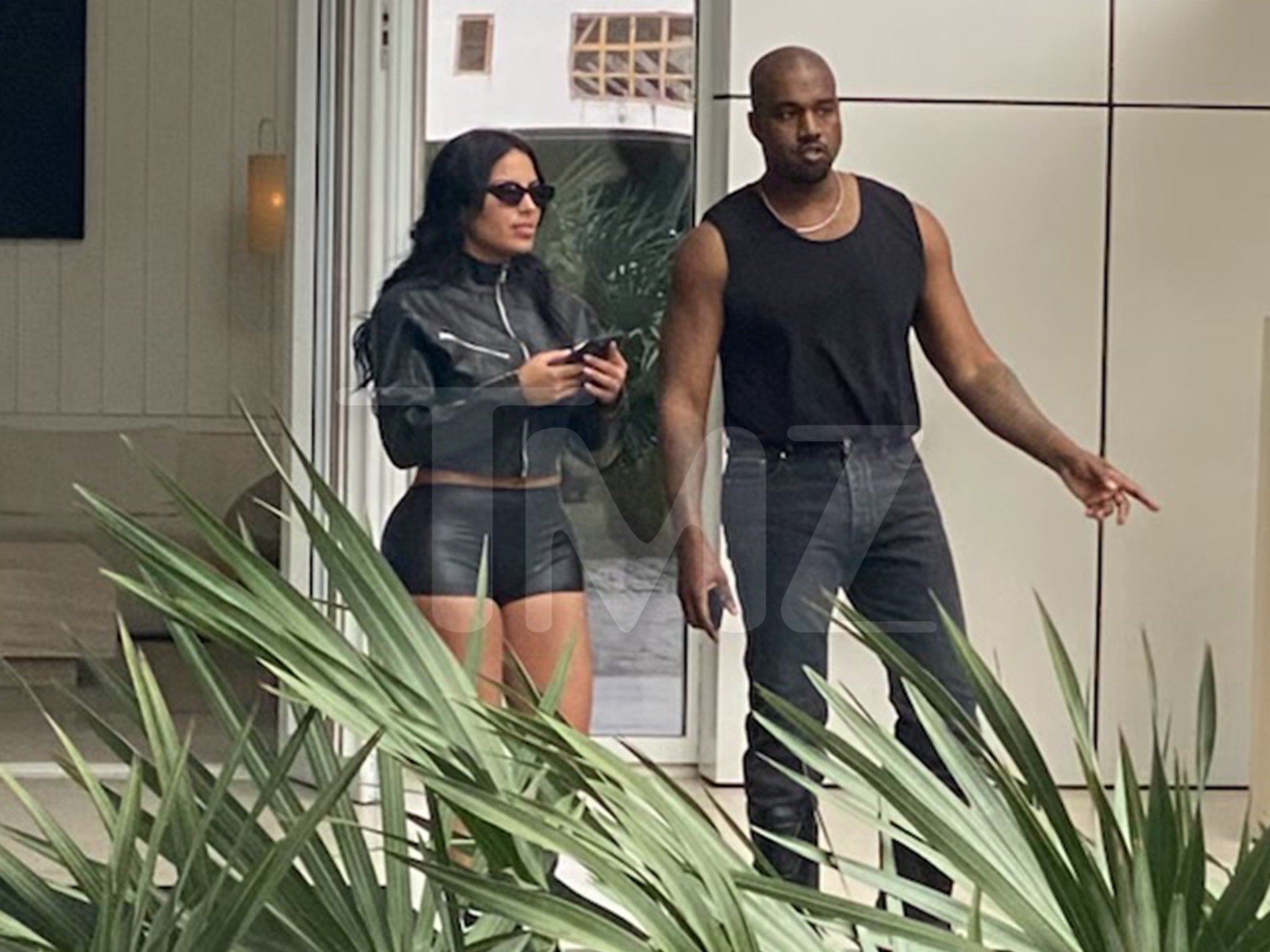 Kanye West Spends Morning in Miami with Kim K Look-Alike Chaney Jones