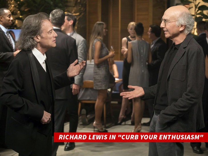 richard lewis in "curb your enthusiasm"